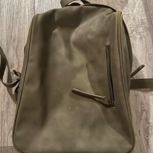 Green backpack purse
